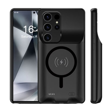Galaxy S24 Ultra Batteriskal Magsafe Magnetic 10000mah - Svart