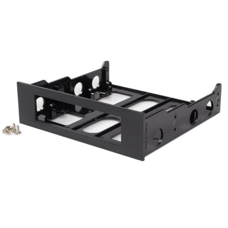 StarTech 3.5" to 5.25" Front Bay Adapter - Mount 3.5" HDD in 5.25" Bay - Hard Drive Mounting Bracket w/ Mounting Screws (BRACKETFDBK) - uttagbar