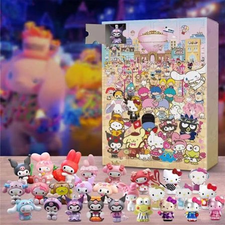2025 Julekalender 24 Sanrio Julekalender Blind Boxes til jul og Halloween
