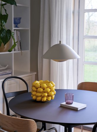 Freya taklampe Ø35 - beige