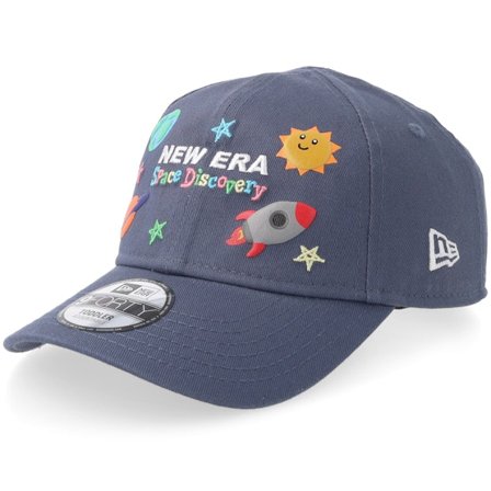 New Era - Blå adjustable Keps - Kids Toddler Space Icon 9FORTY Navy Adjustable @ Hatstore