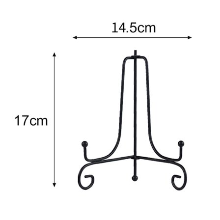 Iron Display Jalusta Musta rautainen maalausteline levynäytön valokuvateline