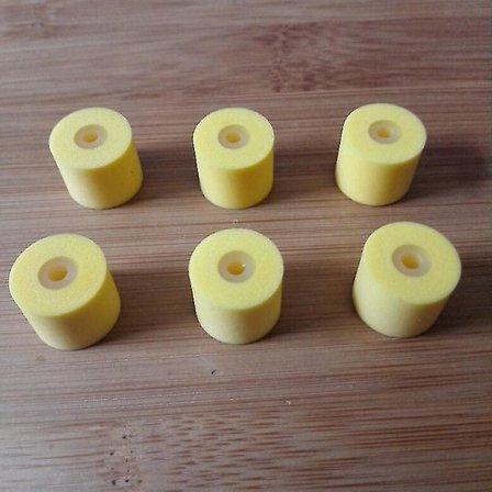 6PCS 3MM Memory Foam för SE535/SE215 Hörlurar Memory Foam med Inner Tube