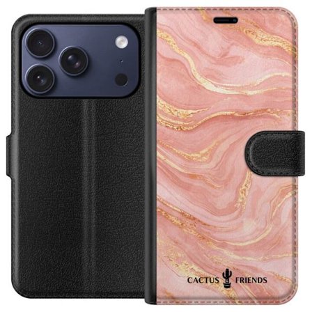 Yhteensopiva Lompakkokotelo Apple Apple iPhone 17 Pro Cactus and Friends – RoseGoldFlow