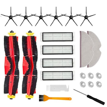 Reservedele til Xiaomi Roborock S5 S50 S5 Max S6 S6 Maxv S6 Pure E4 E5 Robotstøvsuger Hovedbørste Sidebørste Hepa Filter M