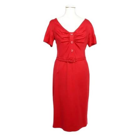 Dior Vintage, Pre-owned Cotton dresses Rood, Dames, Maat:M,voering