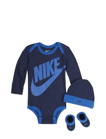 Nike C1-Bodysuit+Hat+Bootie - Navy - 50-68
