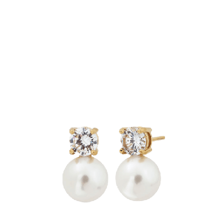 Edblad Luna Studs L Gold Smycken & klockor Dam Guld ONESIZE