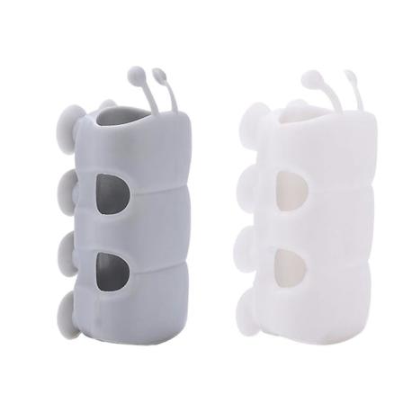 10 kpl Suihkupään pidikkeitä Kylpyhuoneen kylpytarvikkeet Imucuppiteline (harmaa+valkoinen)