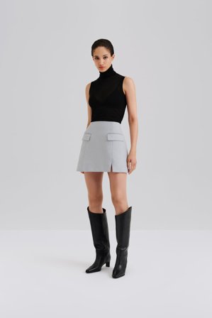 Malina - Sandra mini skirt - 48 - Blue Fishbone