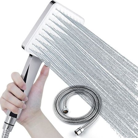 Duschhuvud med slang 1,5m högtrycksduschhuvud handhållen