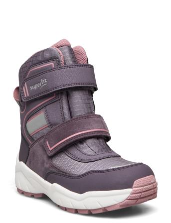 Culusuk 2.0 Vinterstøvletter Med Borrelås Lilla Superfit*Betinget Tilbud