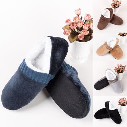 Mjuksulor För Män, Bekväma Varma Golvskor Navy Blue 40-45