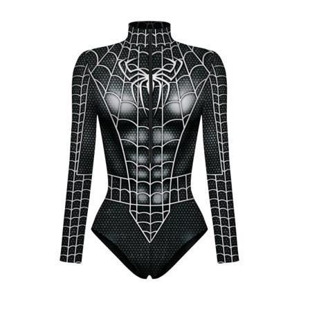 Uusi supersankari cosplay seksikäs Spiderman-asu Bodysuit Halloween-karnevaalijuhlapuku naisille D L