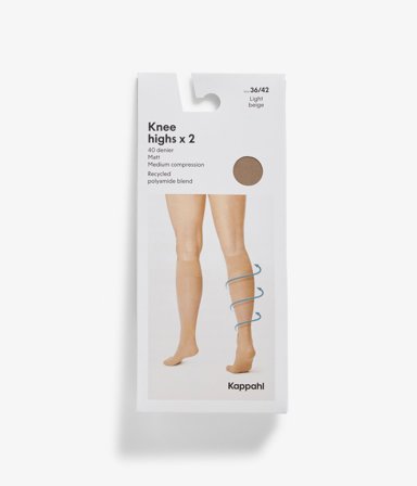 Kappahl | Kompresjonsstrømper Lys beige 36/42 | Lys beige