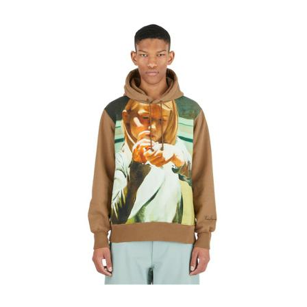 Undercover Graphic Hooded Sweatshirt , Bruin , Heren , Maat: L