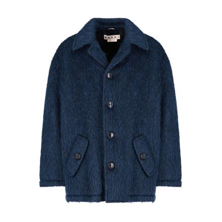 Marni Faux Fur & Shearling Jakke Blå, Herre