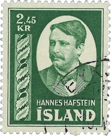 Island 1954 - AFA 295 - Stemplet