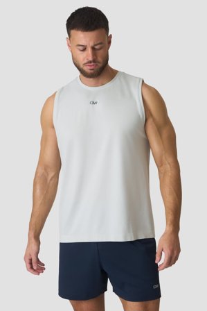 ICANIWILL - Stride Sleeveless Tee Lunar Grey - Heren - sportkleding van ICIW