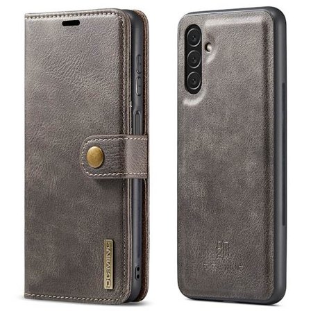 DG MING Samsung A13 5G 2-in-1 magneetti lompakkokotelo - Harmaa