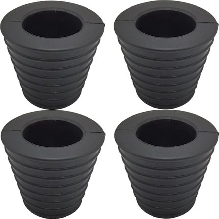 4 st avsmalnande kil för parasoll, passar 38 mm parasollstänger (svart)