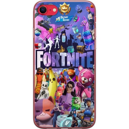 Kompatibel Mobilcover til Apple Apple iPhone 7 Fortnite kollage Victory Royale karakterer skins bytte farverig Fortnite gaming design