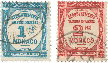 Monaco 1932 - YT T 27/T28 - Stemplet