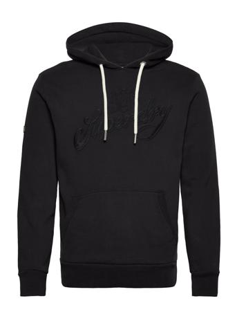 Vintage Script Style Ww Hood Hoodie Svart Superdry