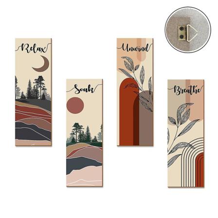 Väggskylt Trähusnummerdekoration 4st