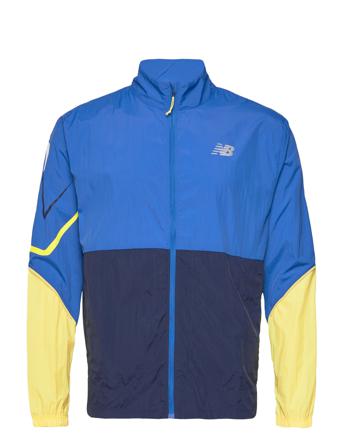 Printed Impact Run Jacket Outerwear Sport Jackets Blå New Balance