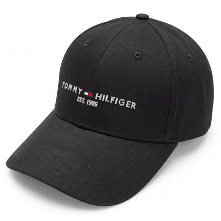 Casquette noire Tommy Hilfiger Established pour hommes - Casquettes Snapback - pour Hommes - Tommy Hilfiger