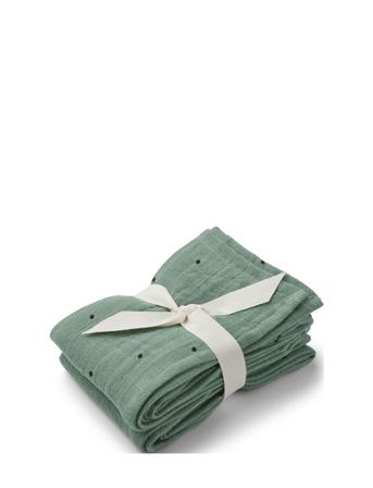 Lewis Muslin Cloth 2-Pack Baby & Maternity Baby Sleep Muslins Muslin Cloths Grønn Liewood