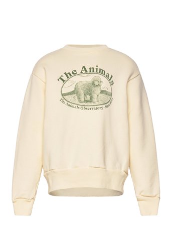 THE ANIMALS OBSERVATORY Bear Kid Sweatshirt White Logo - Cream - 2 Y