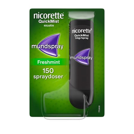Nicorette QuickMist 1 mg/spray, mundhulespray, opløsning 1 stk., Medicin & Pleje, Rygestop, Nikotinspray
