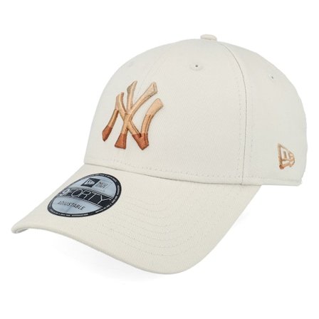 New Era - MLB Beige adjustable Cappellino - New York Yankees Ombre Infill 9FORTY Stone Adjustable @ Hatstore