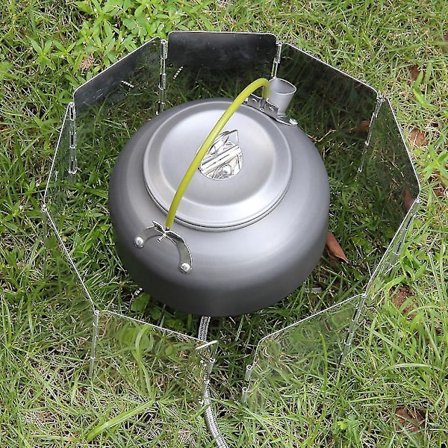 9-plate brettbar campingovn vindskjerm