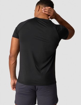 ICANIWILL Workout Melange T-Shirt Men - Black - L
