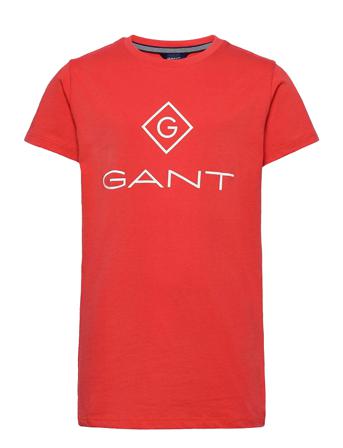 Gant Lock-Up Ss T-Shirt T-shirts Short-sleeved Orange GANT