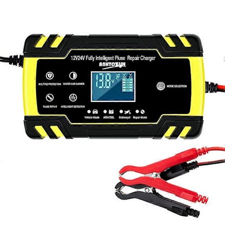 ANHTCZYX ZYX-J30 12V / 24V 3-Stegs Smart Batteriladdare Bil Motorcykel Batteri Återställningsladdare