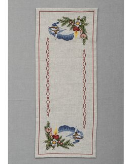 Kirjontapakkaus Kaitaliina Talvi-Svarta Fåret