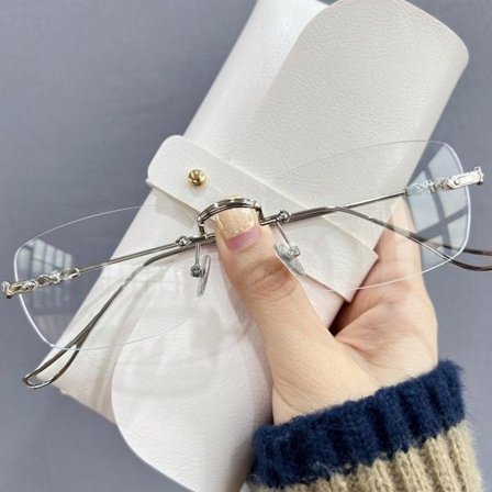 Anti-Blue Light Glasögon Överdimensionerade glasögon SILVER