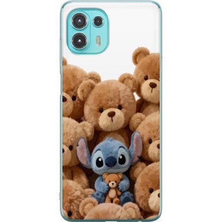Kompatibel Mobilcover til Motorola Motorola Edge 20 Lite Sød og sikker illustration med Stitch omgivet af bamser, der skaber en varm og legende føle