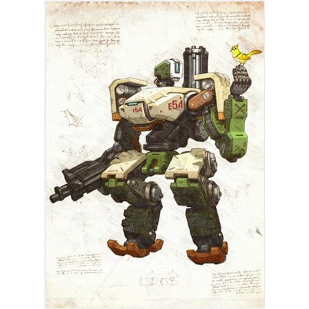 A3 Print - Overwatch artwork - Bastion