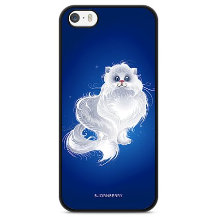 Bjornberry Skal iPhone 5/5s/SE (2016) - Vit Katt