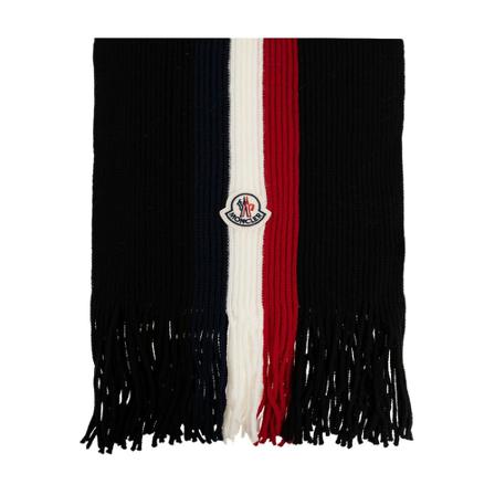 Moncler Wool scarf , Zwart , Heren , Maat: ONE Size Sjaals