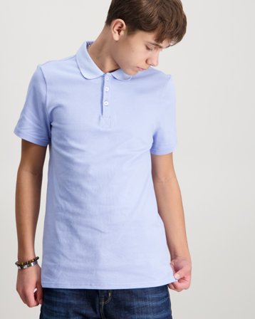 Zeke Essential Pike Blå Pique Gutt - Kids Brand Store