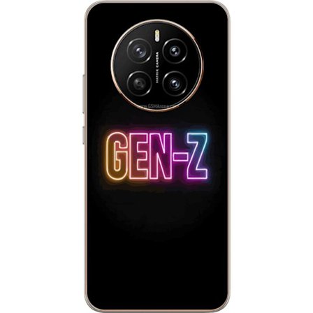 Yhteensopiva Puhelinkuori Honor Honor Magic7 Neontext Gen Z värikkäässä valossa tummaa taustaa vasten modernissa digitaalisessa tyyliissä