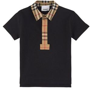 Kids - Burberry Black Johane Branded Polo Shirt 2 Years - Tops - 2 years - Black - Junge