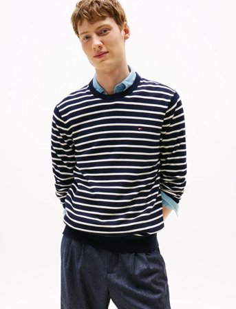 Tommy Hilfiger Essential Ssnl Cotton Crew Neck - Navy - S