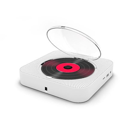 Bærbar Cd-spiller Bluetooth-høyttaler Stereo Cd-spillere Led-skjerm Veggmonterbar Cd-musikkspiller med Ir